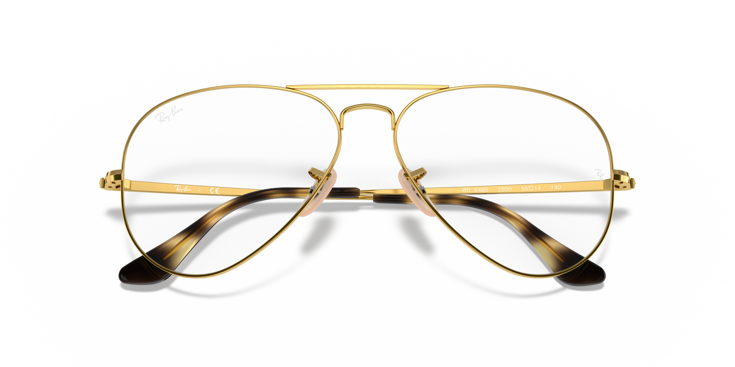 RAY-BAN RX6489 AVIATOR 2500 55