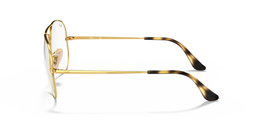 Óculos graduados ray-ban rx6489 aviator 2500 unisex tamanho 58mm - Vista de detalhe