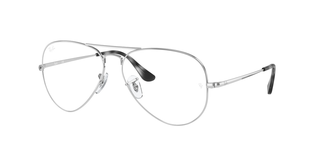 Óculos graduados ray-ban rx6489 aviator 2501 unisex tamanho 58mm - Vista principal