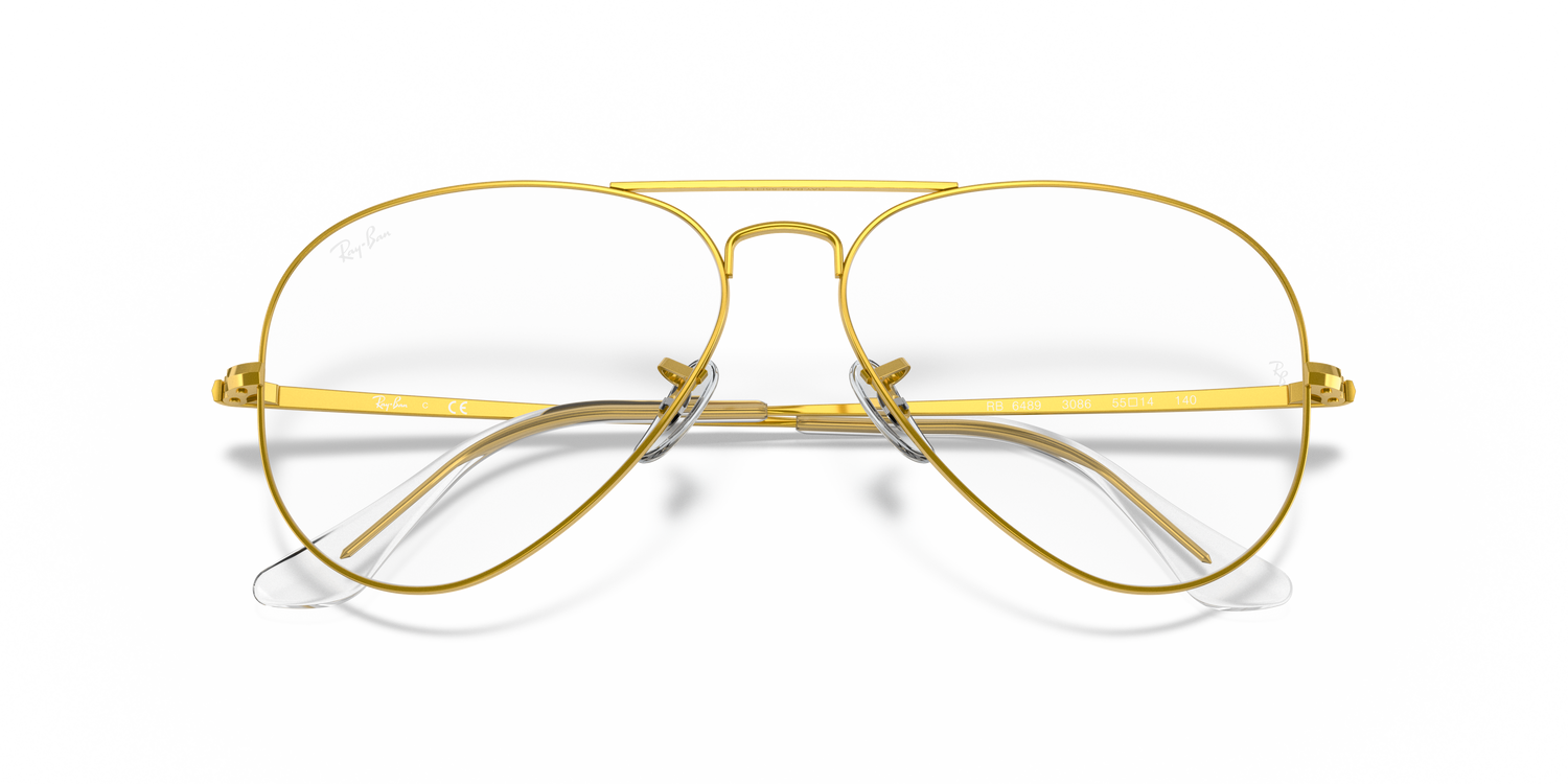 RAY-BAN RX6489 AVIATOR 3086 58