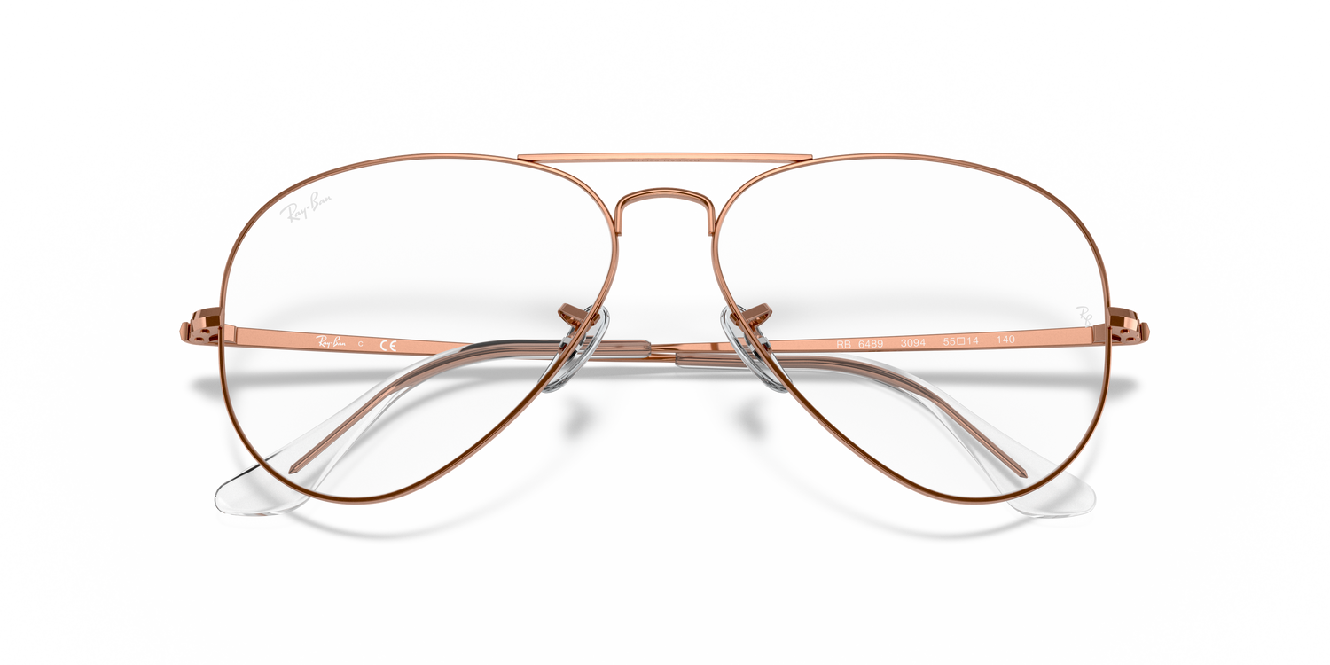 RAY-BAN RX6489 AVIATOR 3094 58