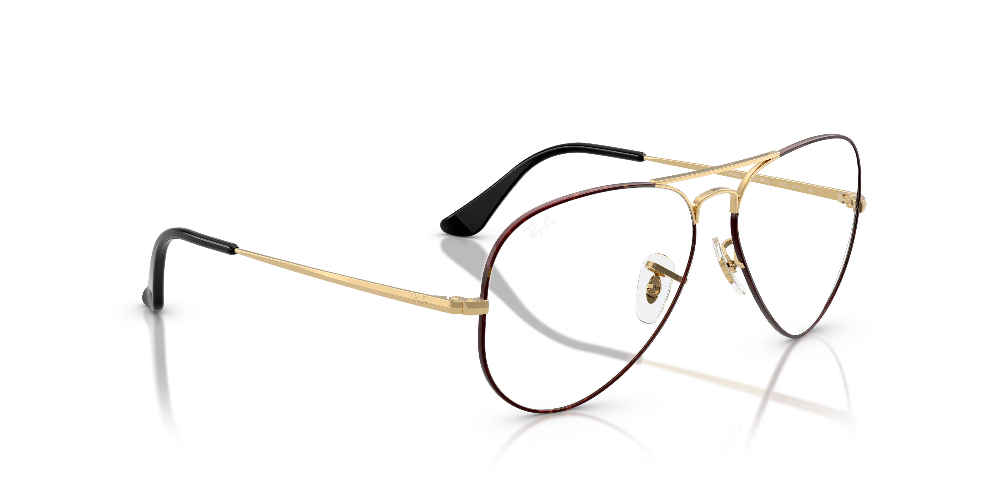 RAY-BAN RX6489 AVIATOR 3175 58