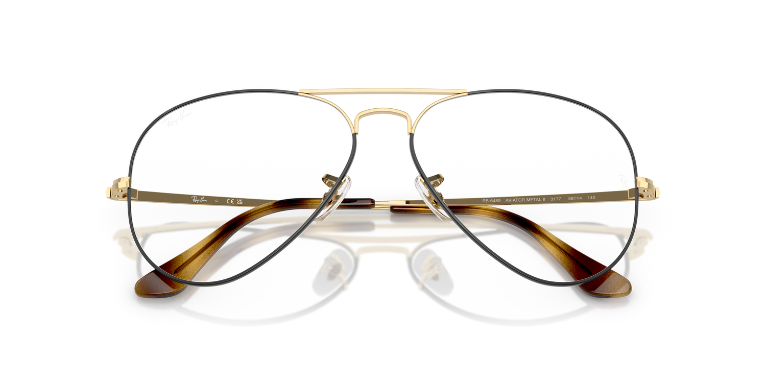 RAY-BAN RX6489 AVIATOR 3177 58