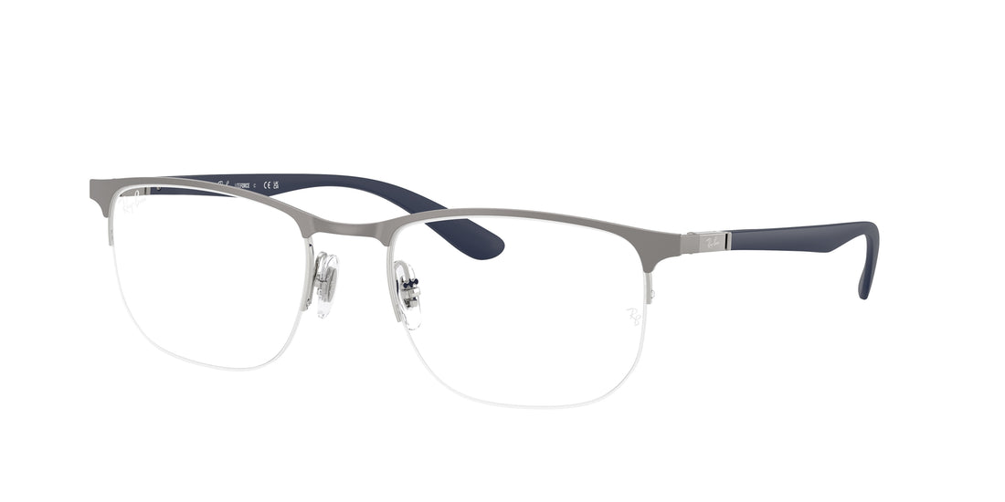 Brillen ray-ban rx6513 2620 gunmetal irregular unisex größe 55mm - Hauptansicht