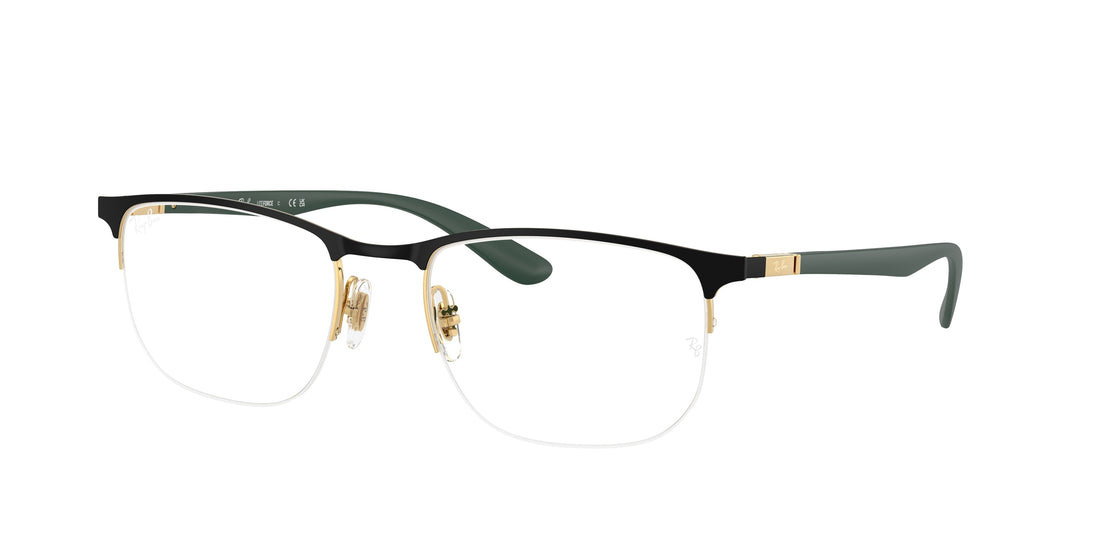 Óculos graduados ray-ban rx6513 2994 negro irregular unisex tamanho 55mm - Vista principal