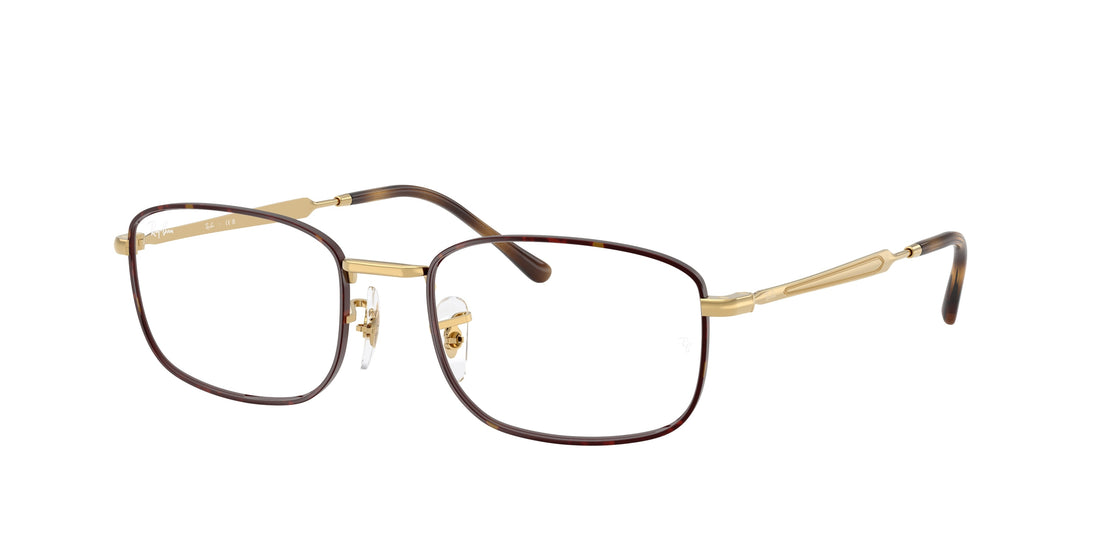 Occhiali da vista ray-ban rx6533 3177 marron pillow unisex taglia 52mm - Vista principale