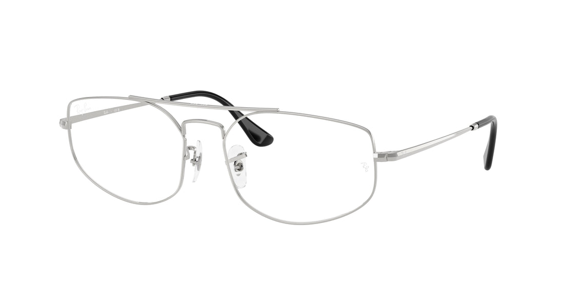 Brillen ray-ban rx6545 explorer 5 2501 plateado irregular unisex größe 58mm - Hauptansicht
