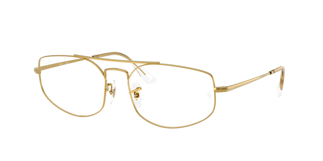 Brillen ray-ban rx6545 explorer 5 3086 oro irregular unisex größe 58mm - Hauptansicht