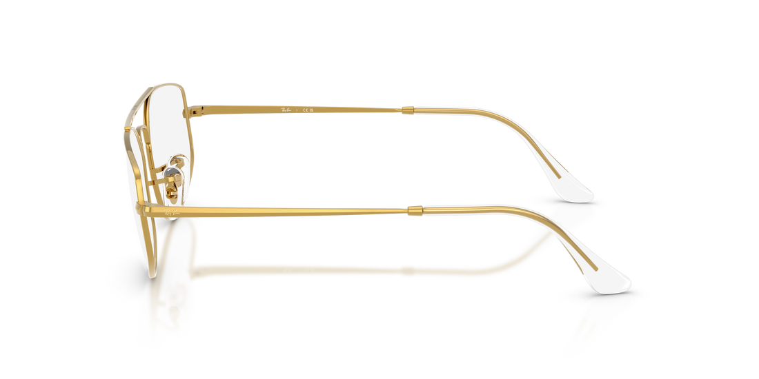Brillen ray-ban rx6545 explorer 5 3086 oro irregular unisex größe 56mm - Detailansicht