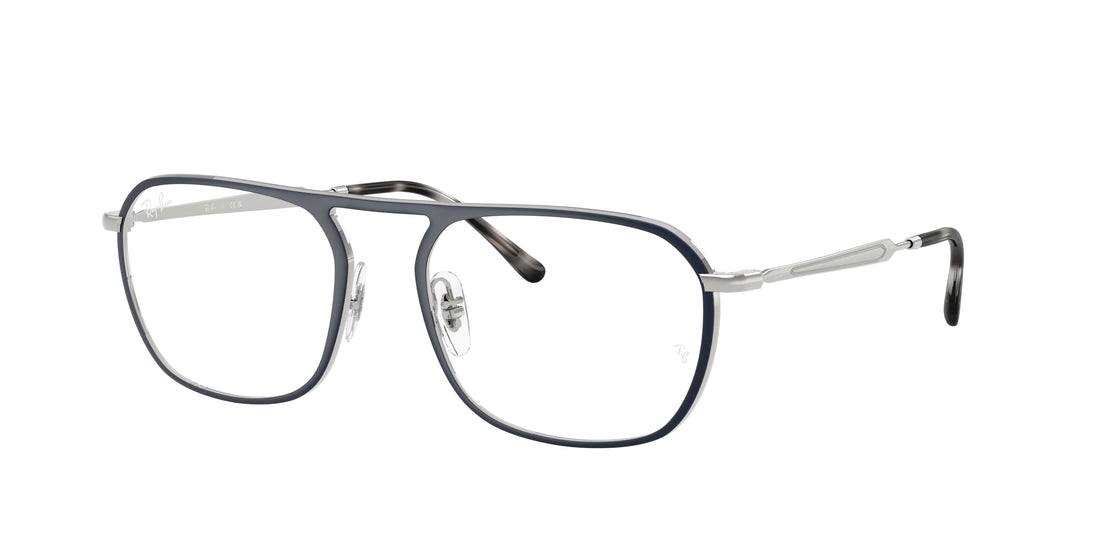 Prescription glasses ray-ban rx6548 3016 azul square unisex size 53mm - Main view