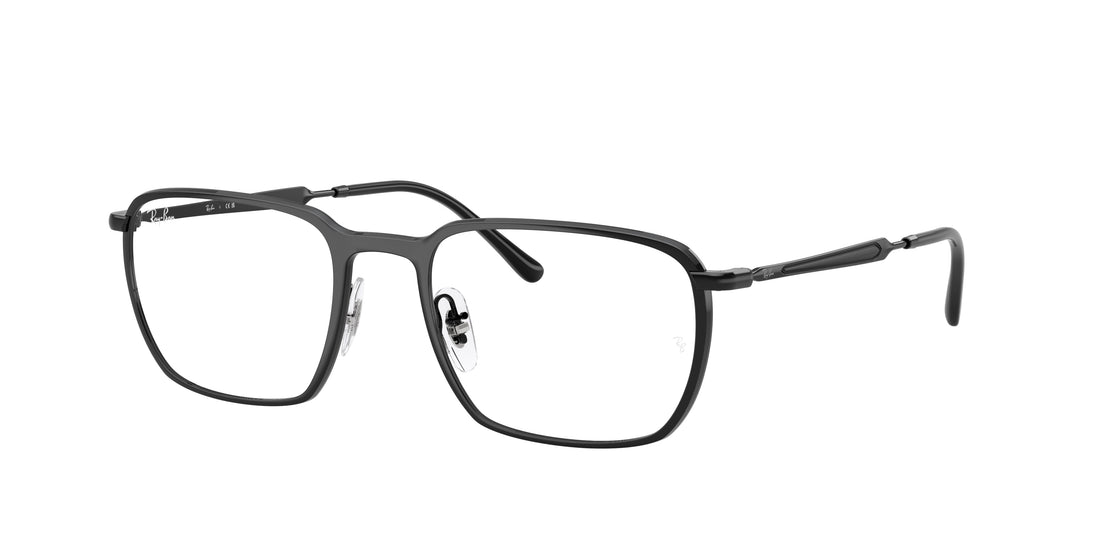 Prescription glasses ray-ban rx6549 2509 negro square unisex size 51mm - Main view