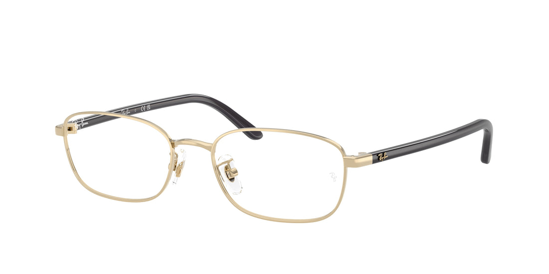 Óculos graduados ray-ban rx6551d 2993 dorado pillow unisex tamanho 53mm - Vista principal