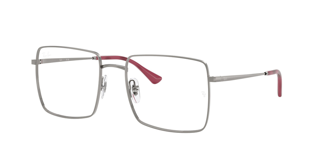 Prescription glasses ray-ban rx6553 2502 gris square unisex size 55mm - Main view