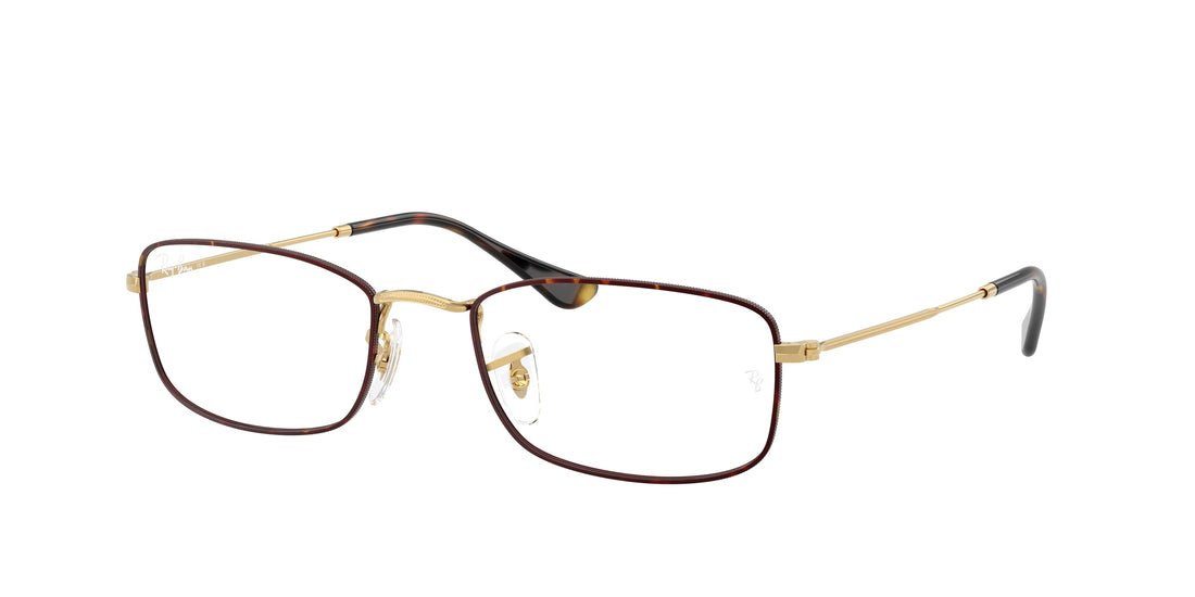 Óculos graduados ray-ban rx6647 3177 havana irregular unisex tamanho 55mm - Vista principal