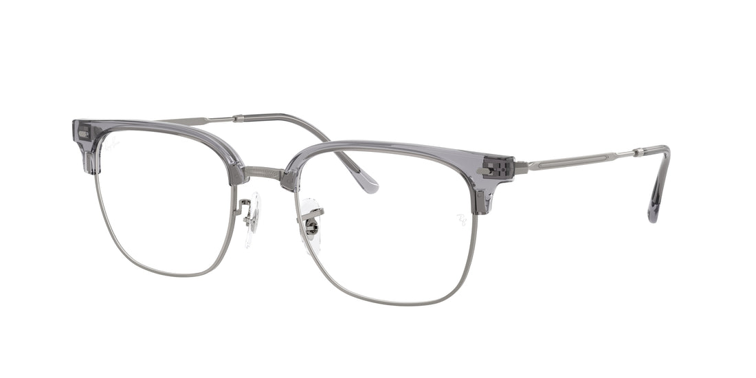 Occhiali da vista ray-ban rx7216 new clubmaster 8470 gris square unisex taglia 53mm - Vista principale