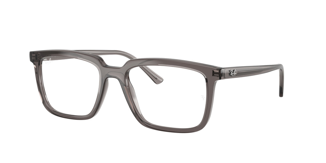 Óculos graduados ray-ban rx7239 alain 8506 gris rectangular unisex tamanho 54mm - Vista principal