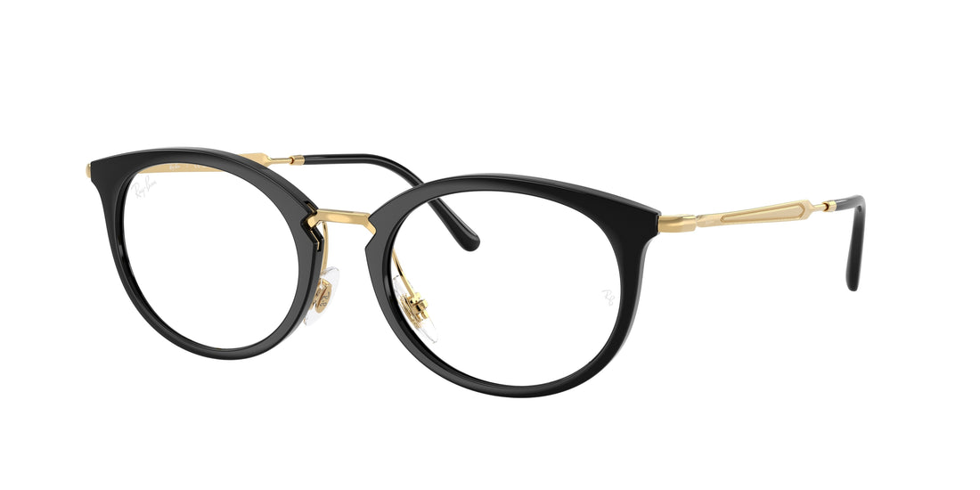 Occhiali da vista ray-ban rx7255 2000 negro oval unisex taglia 53mm - Vista principale