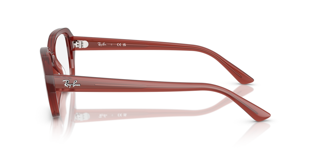 Occhiali da vista ray-ban rx7258 shea 8436 marron square unisex taglia 53mm - Vista dettagliata