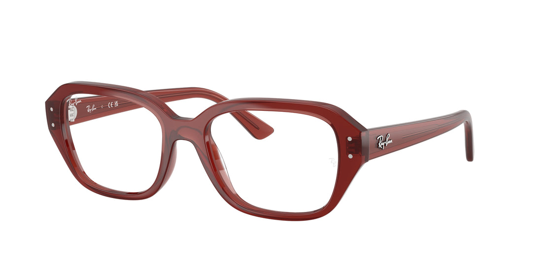 Occhiali da vista ray-ban rx7258 shea 8436 marron square unisex taglia 53mm - Vista principale