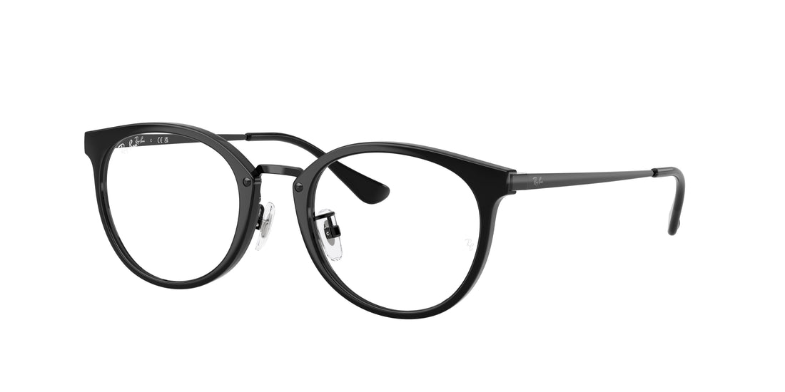 Óculos graduados ray-ban rx7266d 2000 negro pantos unisex tamanho 49mm - Vista principal