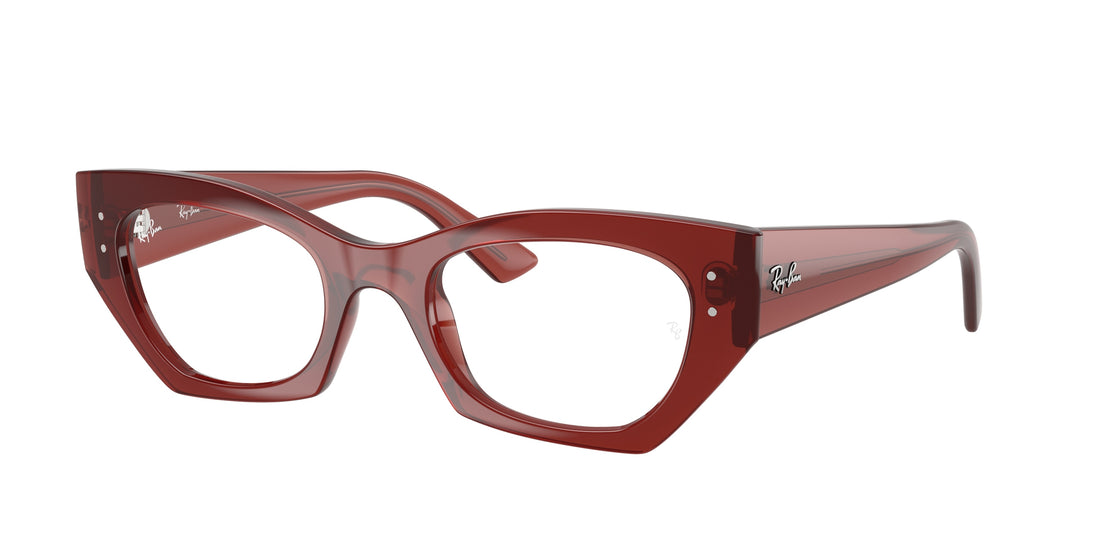Occhiali da vista ray-ban rx7330 zena 8436 marron irregular unisex taglia 52mm - Vista principale