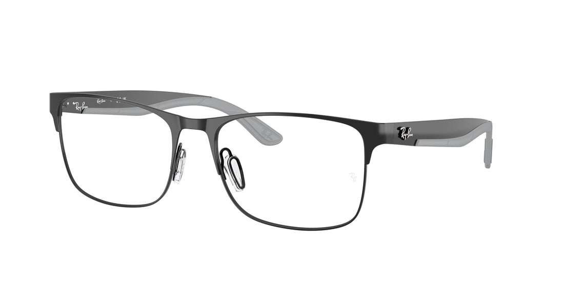 Óculos graduados ray-ban rx7550 3222 negro rectangular unisex tamanho 57mm - Vista principal
