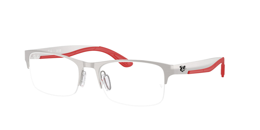 Occhiali da vista ray-ban rx7551 3219 plateado rectangular unisex taglia 54mm - Vista principale