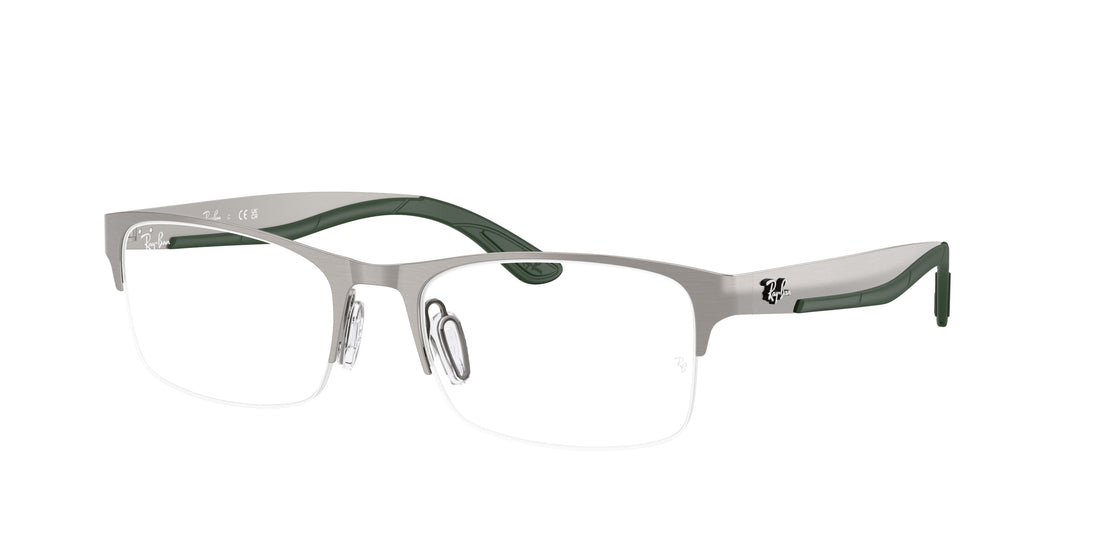 Prescription glasses ray-ban rx7551 3221 gris rectangular unisex size 56mm - Main view
