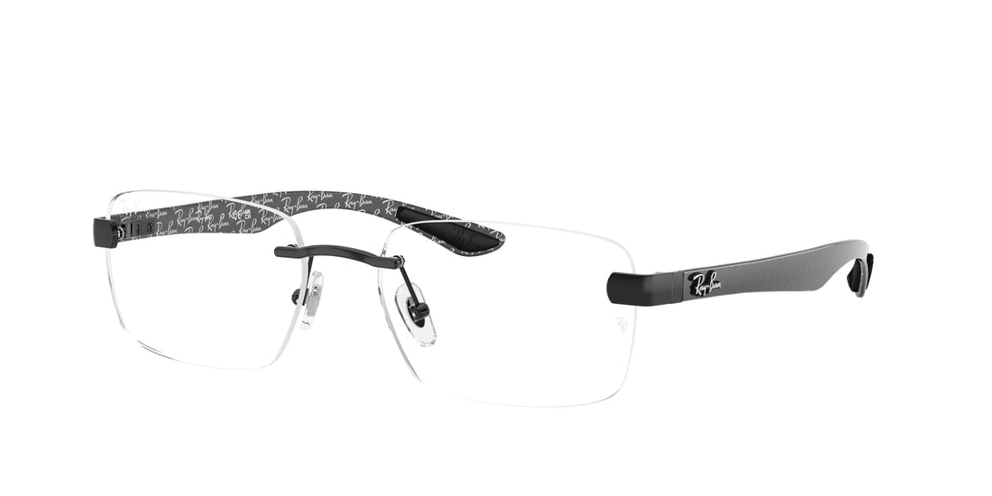 Óculos graduados ray-ban rx8423 2509 negro square unisex tamanho 54mm - Vista principal