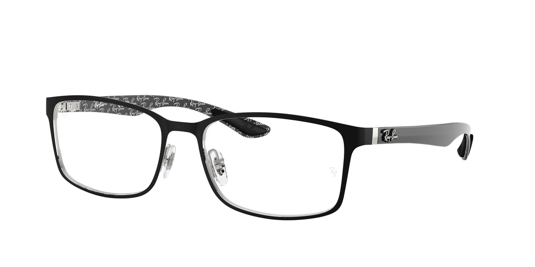 Óculos graduados ray-ban rx8424 2997 negro rectangular unisex tamanho 57mm - Vista principal