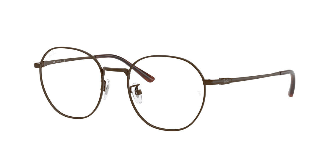 Óculos graduados ray-ban rx8778d 1254 marron square unisex tamanho 52mm - Vista principal