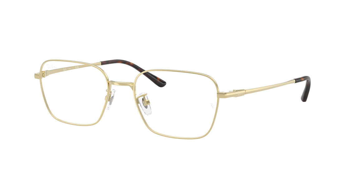 Óculos graduados ray-ban rx8784d 1251 dorado square unisex tamanho 54mm - Vista principal