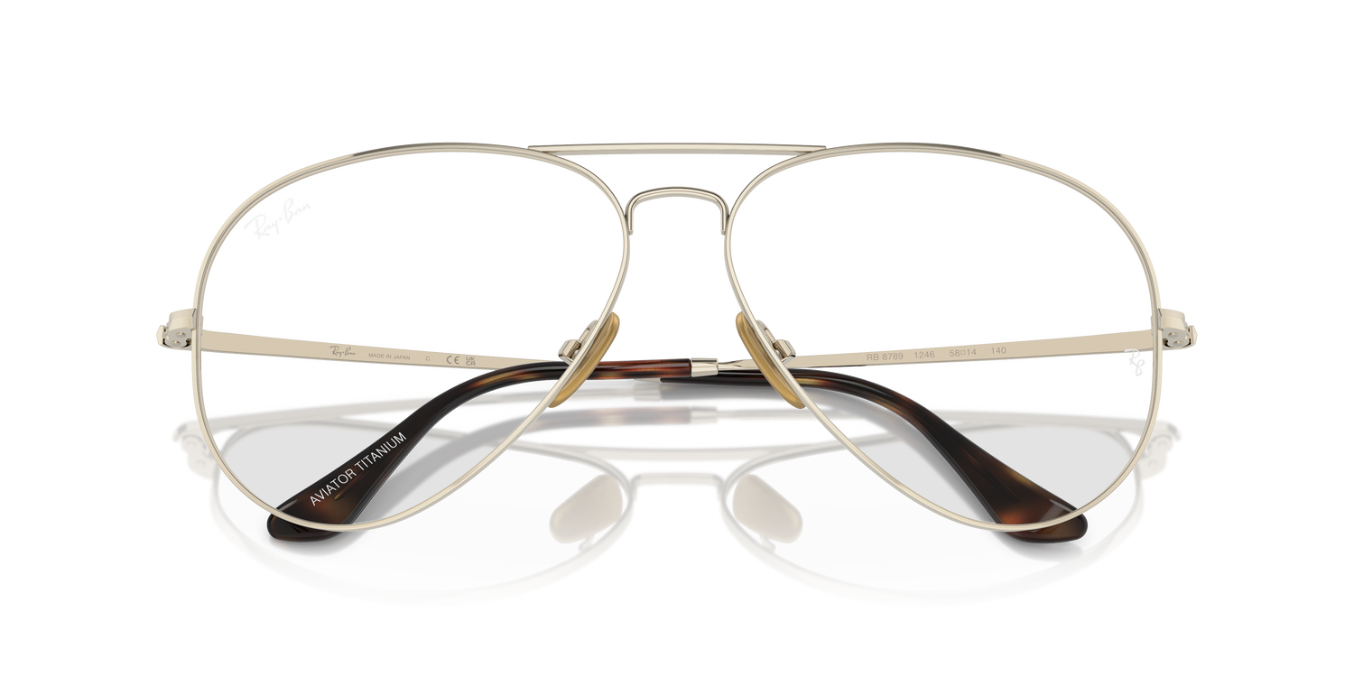 RAY-BAN RX8789 AVIATOR TITANIUM 1246 58 - 6
