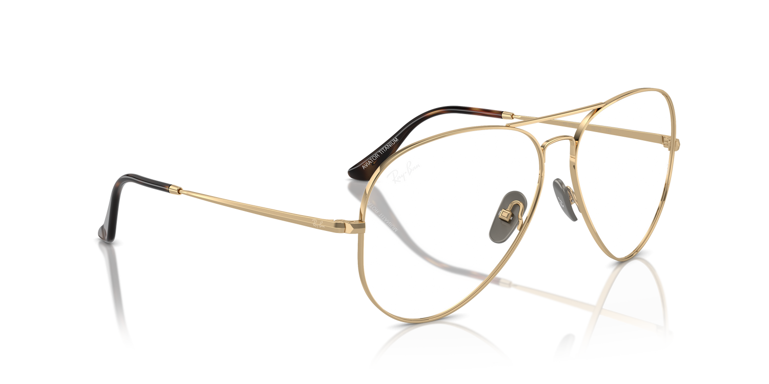 RAY-BAN RX8789 AVIATOR TITANIUM 1247 58