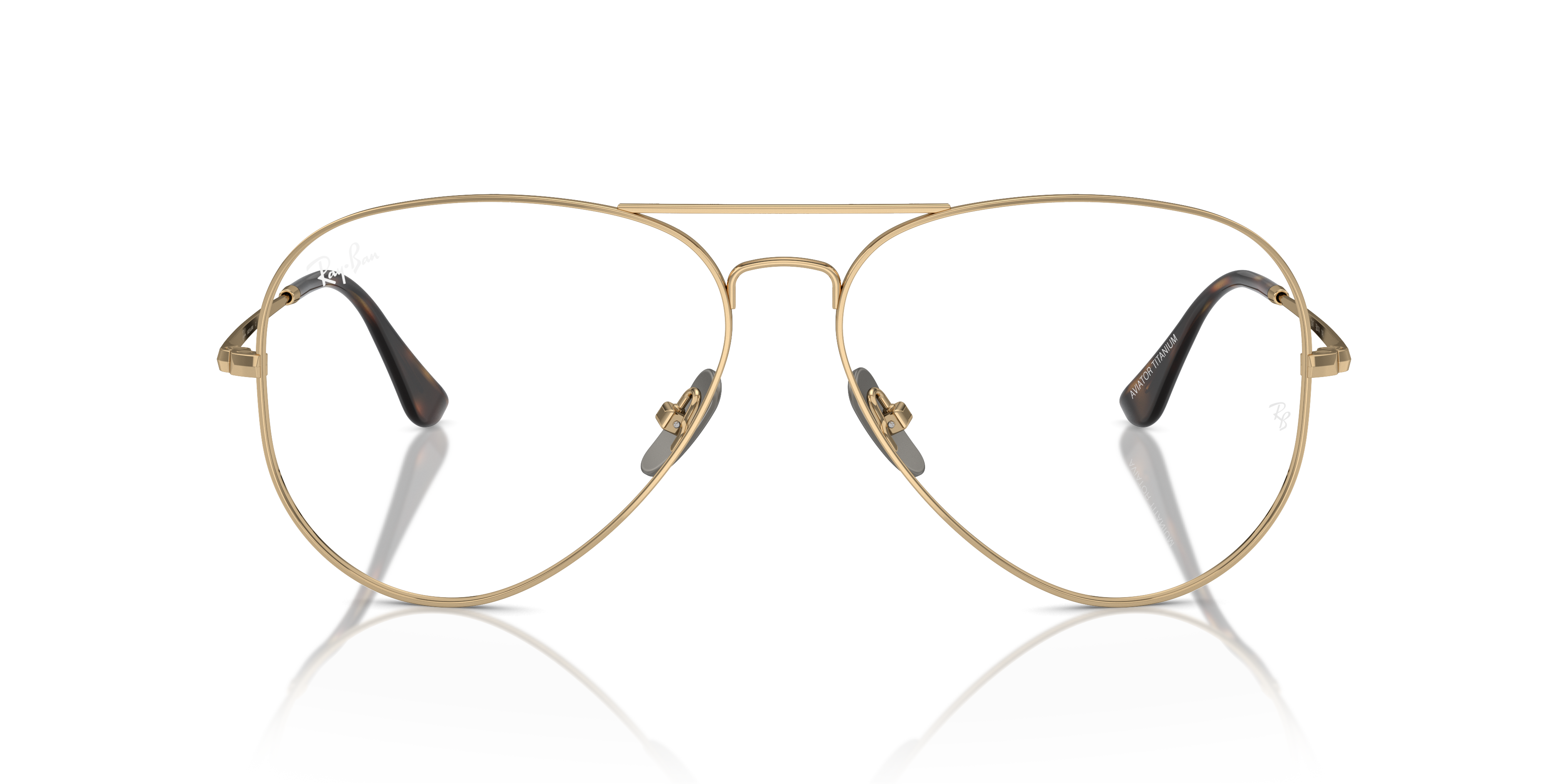 RAY-BAN RX8789 AVIATOR TITANIUM 1247 58