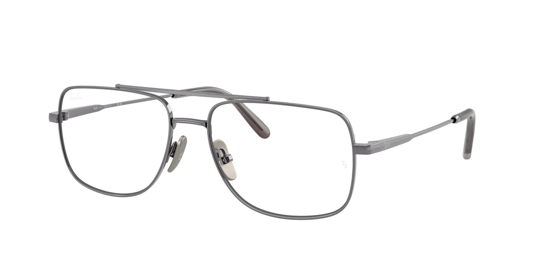 Occhiali da vista ray-ban rx8797 william titanium 1000 gris square unisex taglia 58mm - Vista principale