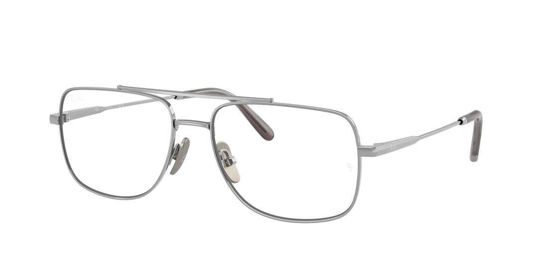Occhiali da vista ray-ban rx8797 william titanium 1002 plateado square unisex taglia 58mm - Vista principale