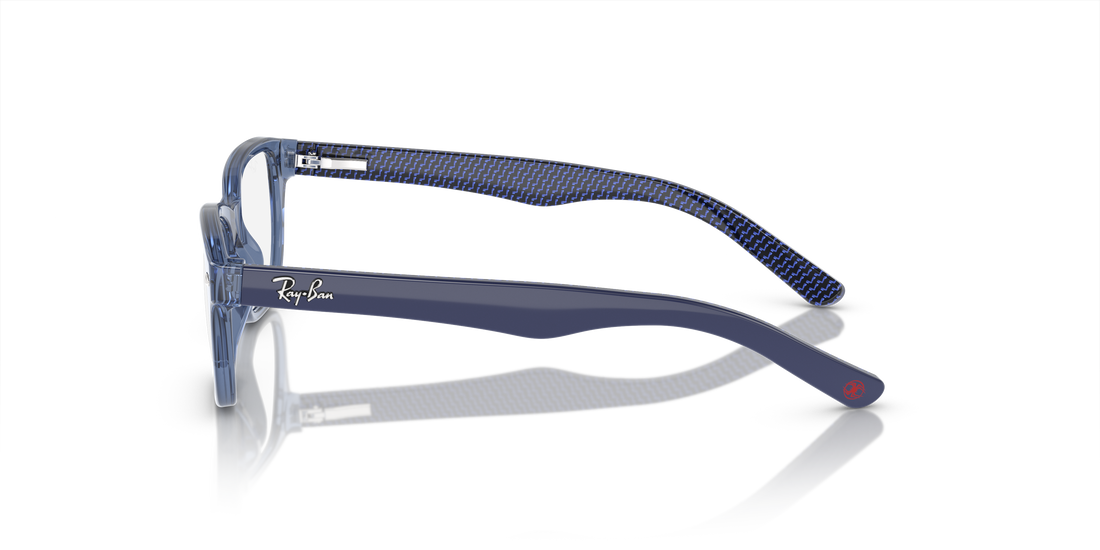 Brillen ray-ban junior vista ry1555 3977 azul square unisex maat 48mm - Detailaanzicht