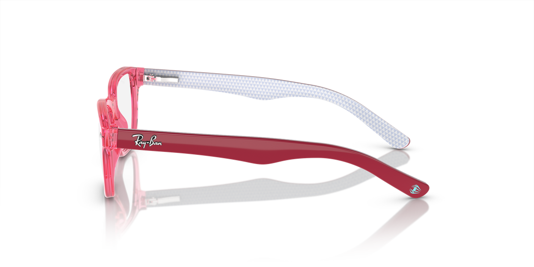 Brillen ray-ban junior vista ry1555 3978 48 rosa square maat mm - Detailaanzicht