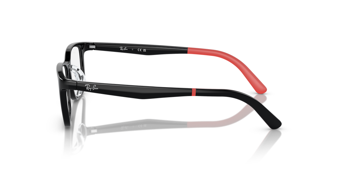 Lunettes de vue ray-ban junior ry1626d 3876 negro rectangular infantil taille 47mm - Vue détaillée