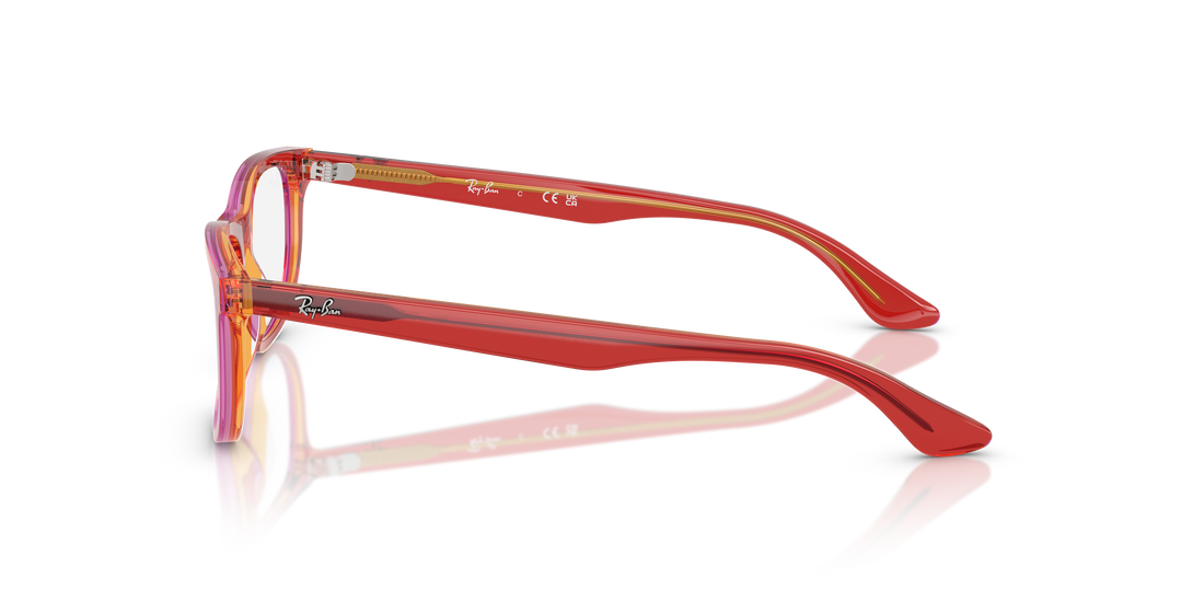 Occhiali da vista ray-ban junior ry1642 3998 rojo pillow infantil taglia 48mm - Vista dettagliata