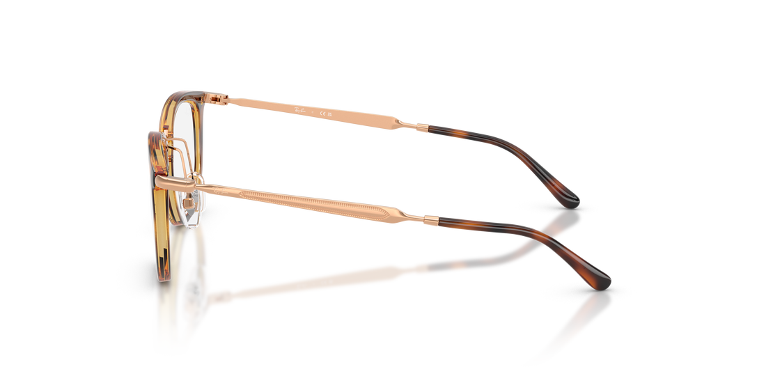 Lunettes de vue ray-ban junior ry9085v 7518 marron irregular infantil taille 46mm - Vue détaillée