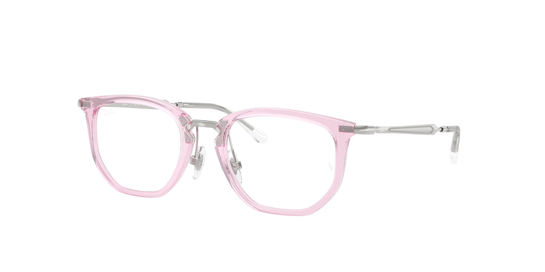 Lunettes de vue ray-ban junior ry9085v 7520 rosa irregular infantil taille 46mm - Vue principale