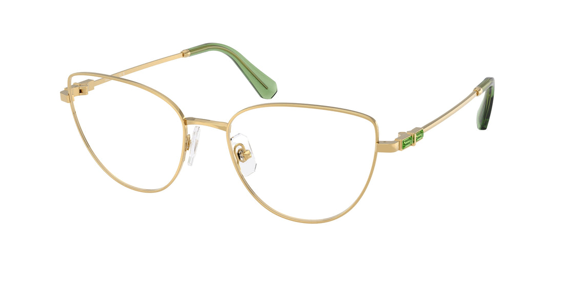 Óculos graduados swarovski sk1007 4017 dorado cat eye femenino tamanho 53mm - Vista principal