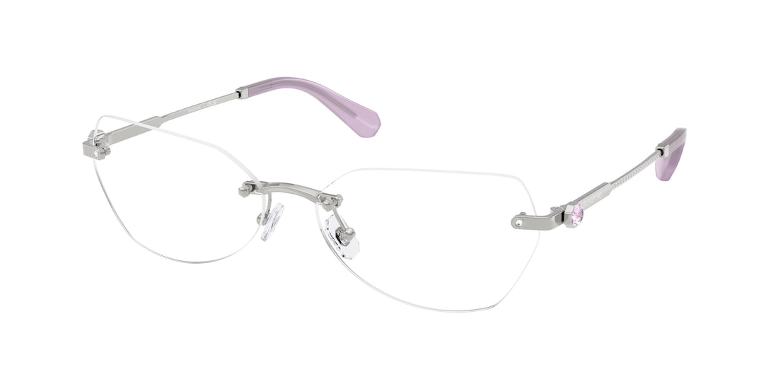 Óculos graduados swarovski sk1031 4001 plateado irregular femenino tamanho 58mm - Vista principal