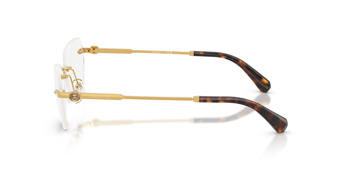 Óculos graduados swarovski sk1031 4007 dorado irregular femenino tamanho 56mm - Vista de detalhe
