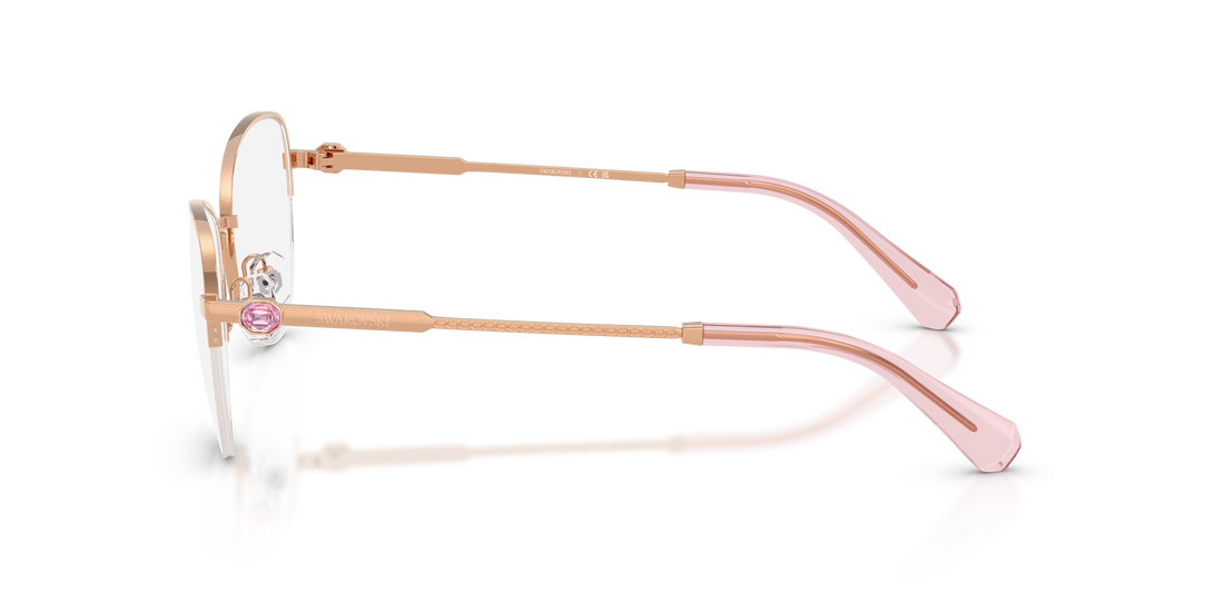 Prescription glasses swarovski sk1032 4014 dorado oval femenino size 54mm - Detailed view