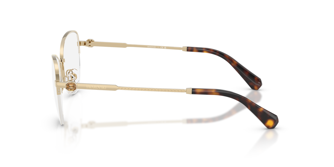 Prescription glasses swarovski sk1032 4028 dorado oval femenino size 56mm - Detailed view