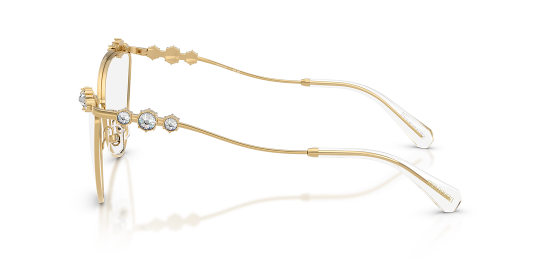 Prescription glasses swarovski sk1033 4004 dorado cat eye femenino size 56mm - Detailed view