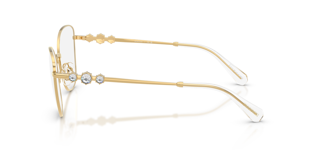 Prescription glasses swarovski sk1034 4004 dorado cat eye femenino size 54mm - Detailed view